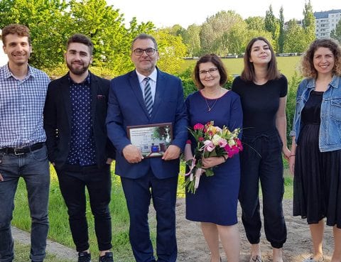 Pastor Jacek og hans familie i Lublin.