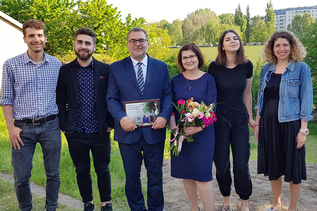 Pastor Jacek og hans familie i Lublin.