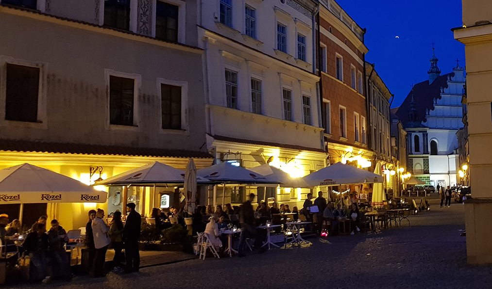 Bybilde av gamlebyen i Lublin.