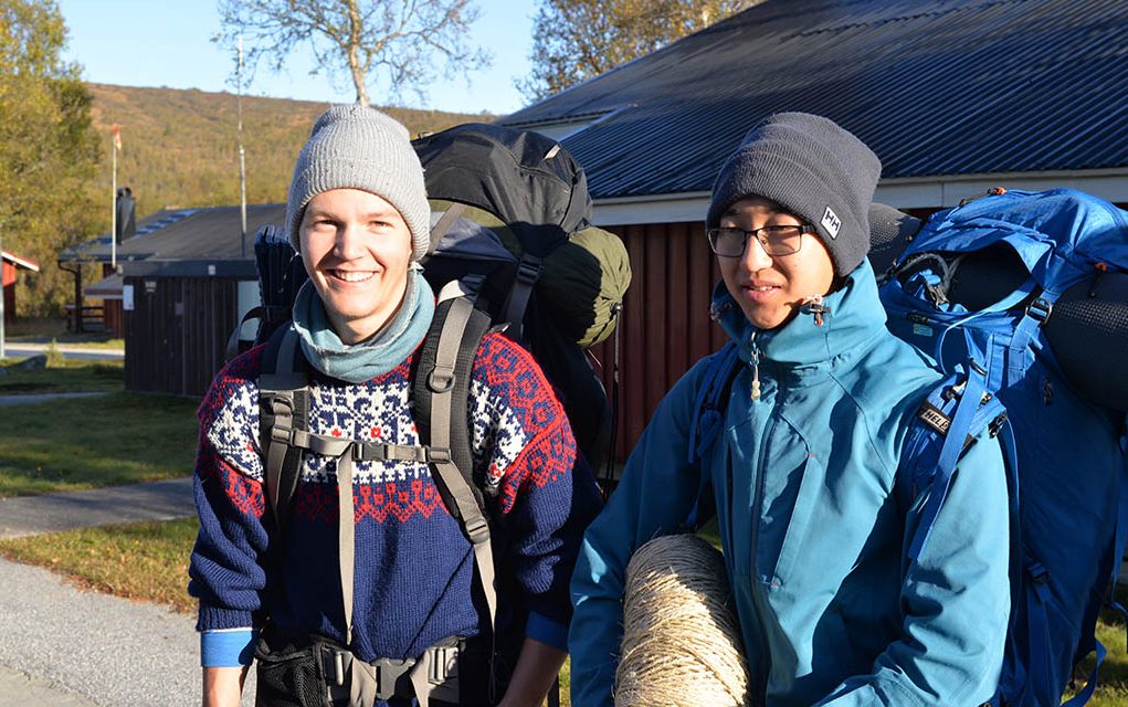 Roverspeiderne Henrik og Jon Magne. 