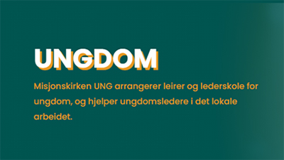 Link til ressurser for ungdomsarbeid