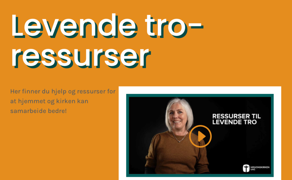 Link til Levende tro ressurser