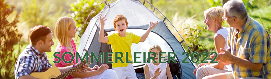 Banner som lenker til oversikt på sommerleirene 2022
