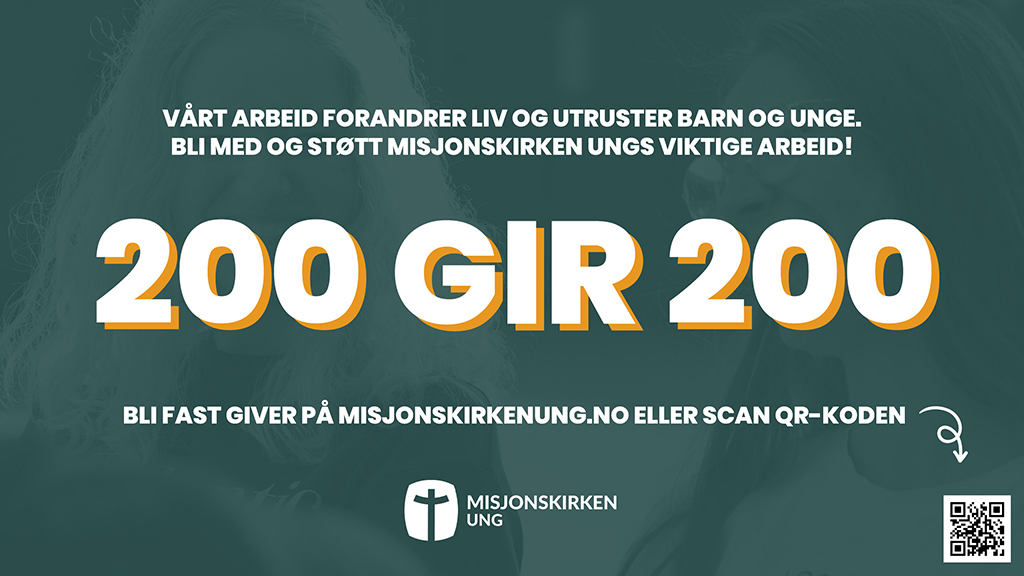 Banner - UNG kampanjen 200 gir 200