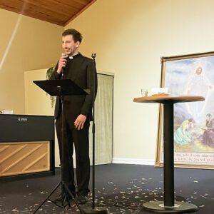 Bilde av Carl Otto Jordan i Bjølsen misjonskirke.
