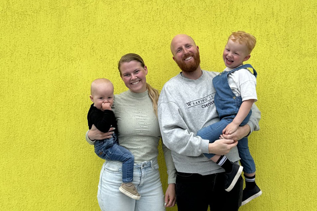 Foto av familien Jortveit